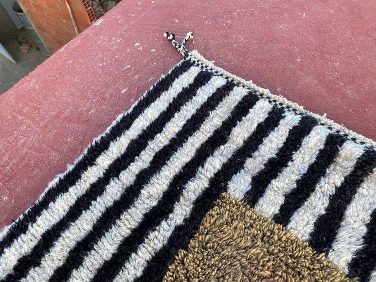 Ręcznie tkany dywan 150x250 cm, wełna, multikolor, Maroko - 206543