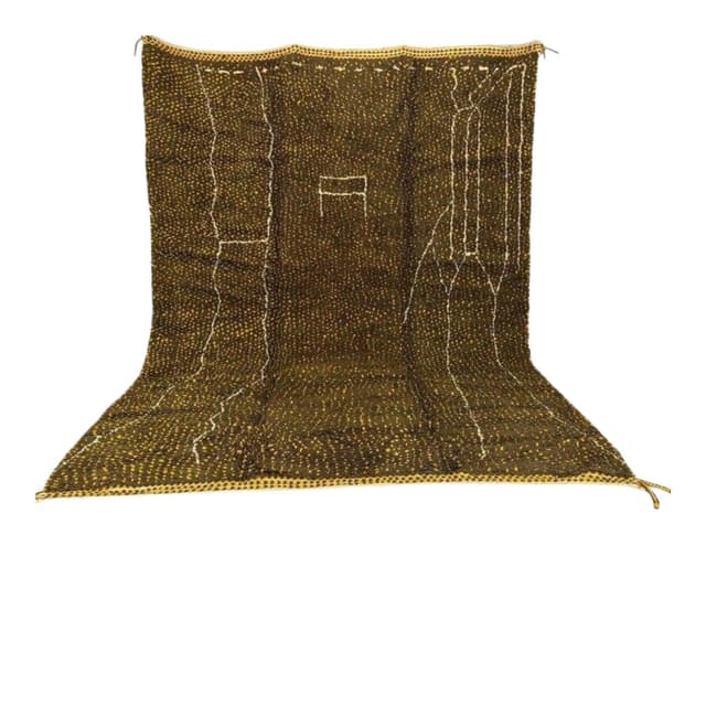 Ręcznie tkany dywan 140x260 cm, wełna, multikolor, Maroko - WYMIARY