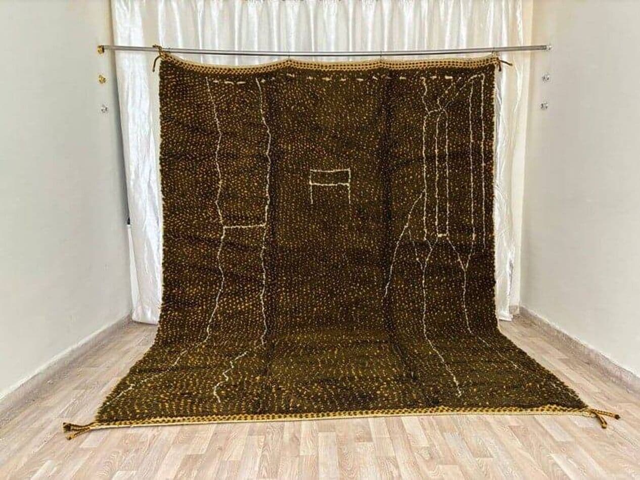 Ręcznie tkany dywan 140x260 cm, wełna, multikolor, Maroko - 206529