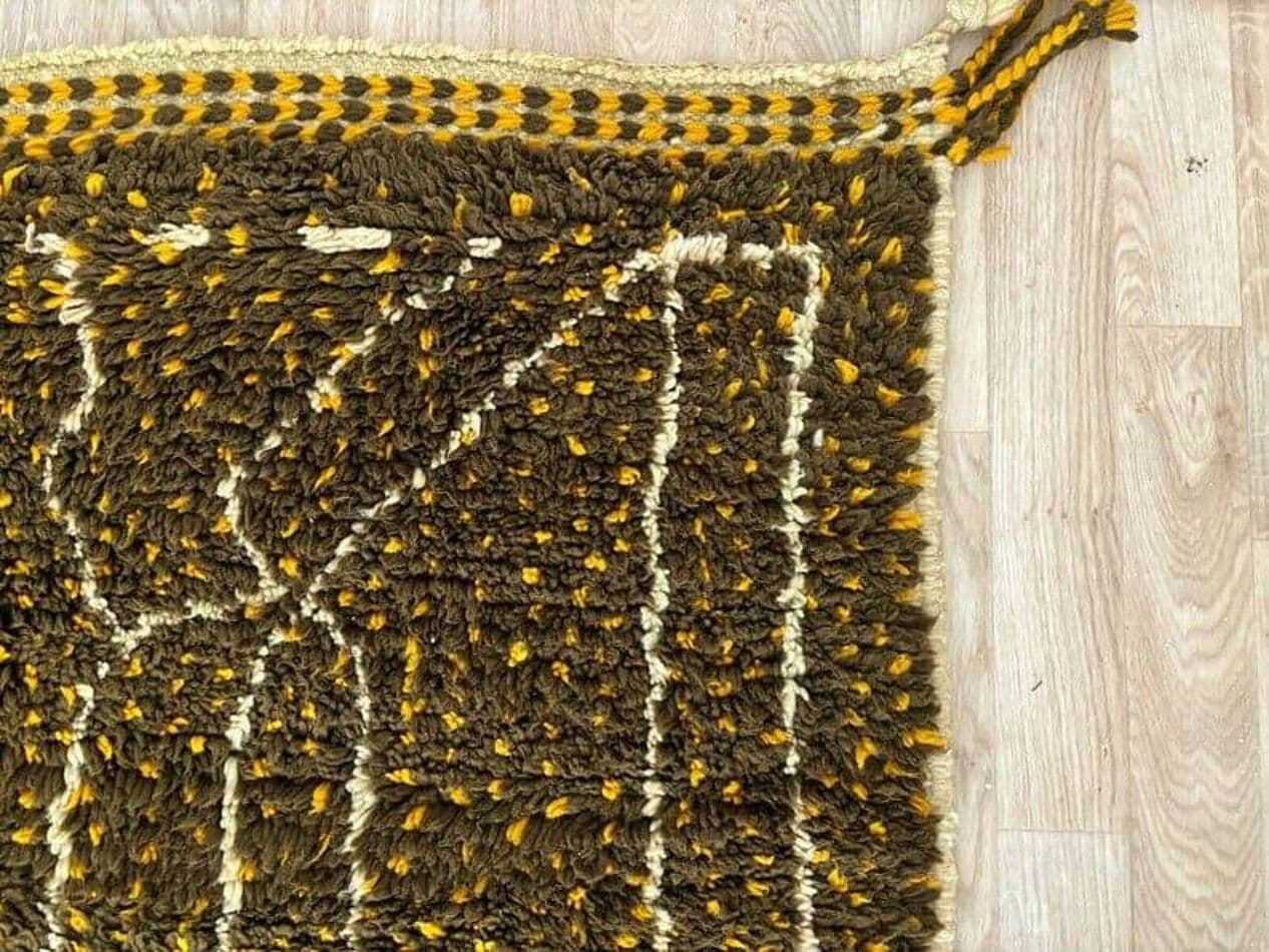 Ręcznie tkany dywan 140x260 cm, wełna, multikolor, Maroko - 206528