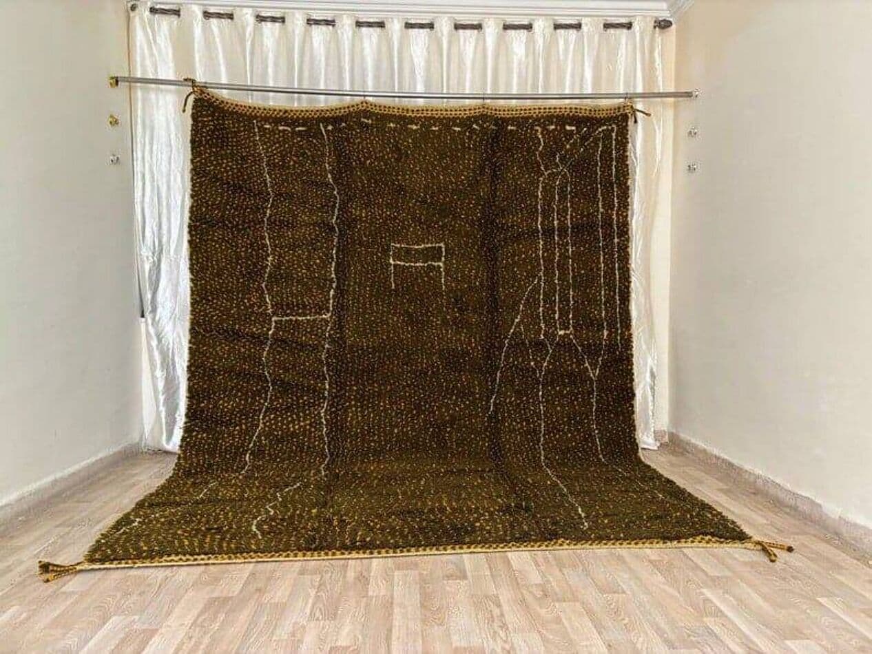 Ręcznie tkany dywan 140x260 cm, wełna, multikolor, Maroko - 206530