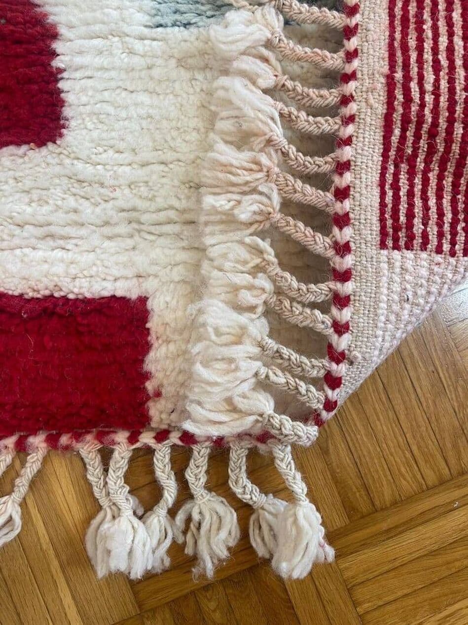 Ręcznie tkany dywan 150x250 cm, wełna, multikolor, Maroko - 206499