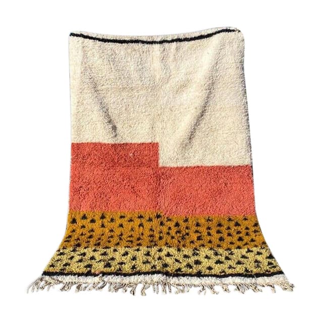 Ręcznie tkany dywan 200x300 cm, wełna, multikolor, Maroko - WYMIARY