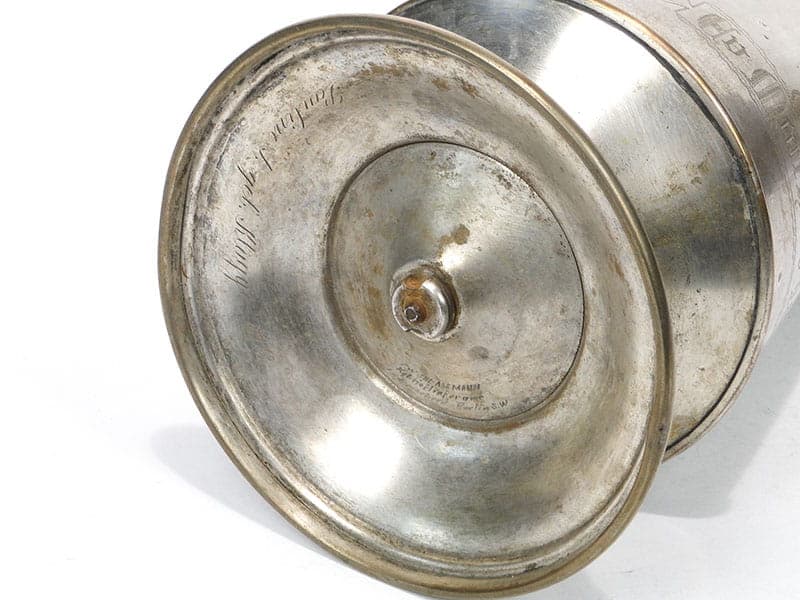 Dzban na wino Art Nouveau, złoty, mosiądz, Niemcy, początek XX w. - 206179