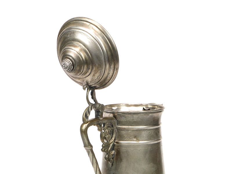 Dzban na wino Art Nouveau, złoty, mosiądz, Niemcy, początek XX w. - 206188