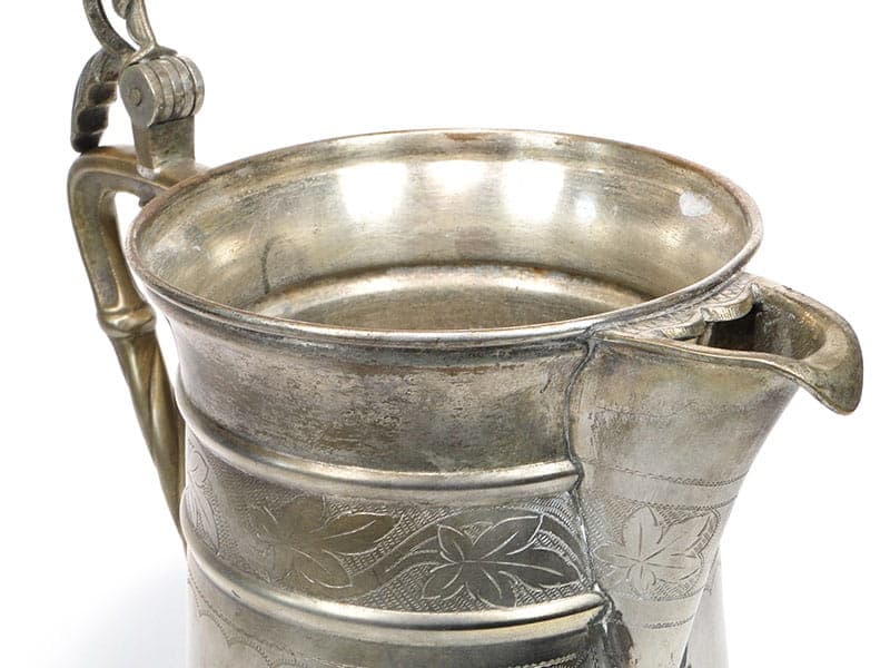 Dzban na wino Art Nouveau, złoty, mosiądz, Niemcy, początek XX w. - 206177