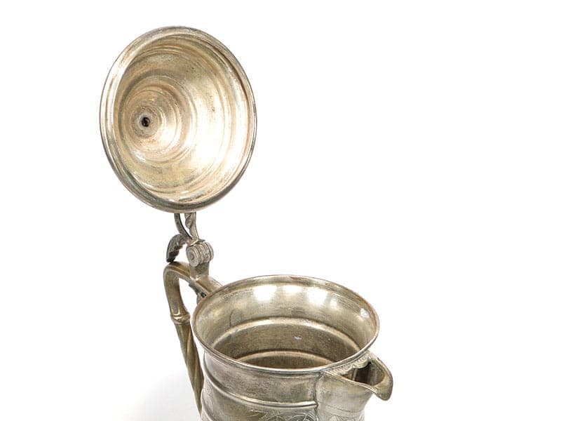 Dzban na wino Art Nouveau, złoty, mosiądz, Niemcy, początek XX w. - 206176