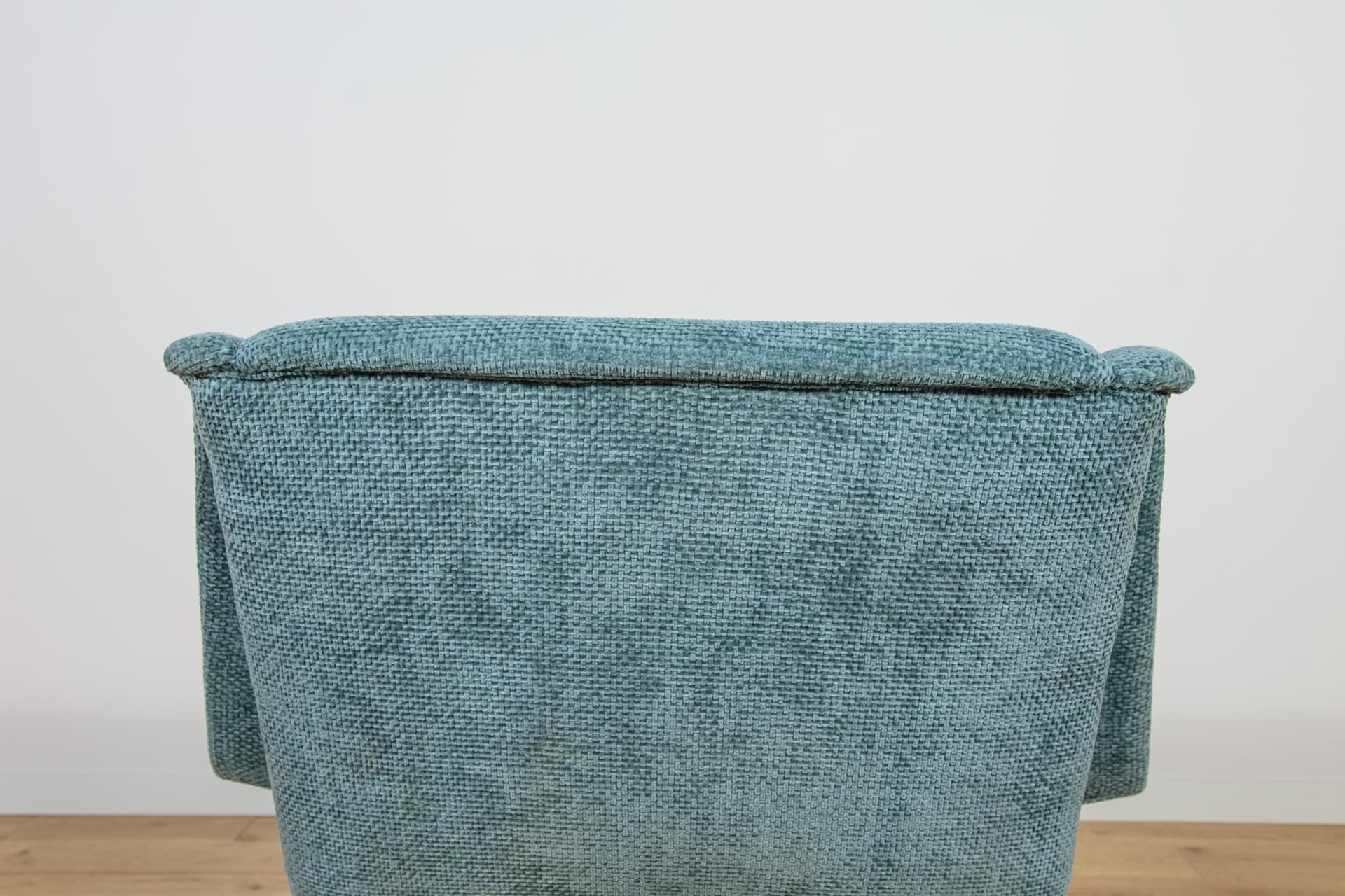 Armchair, blue fabric, beech, by F. Ohlsson, Dux, Sweden, 1960s. - 206203