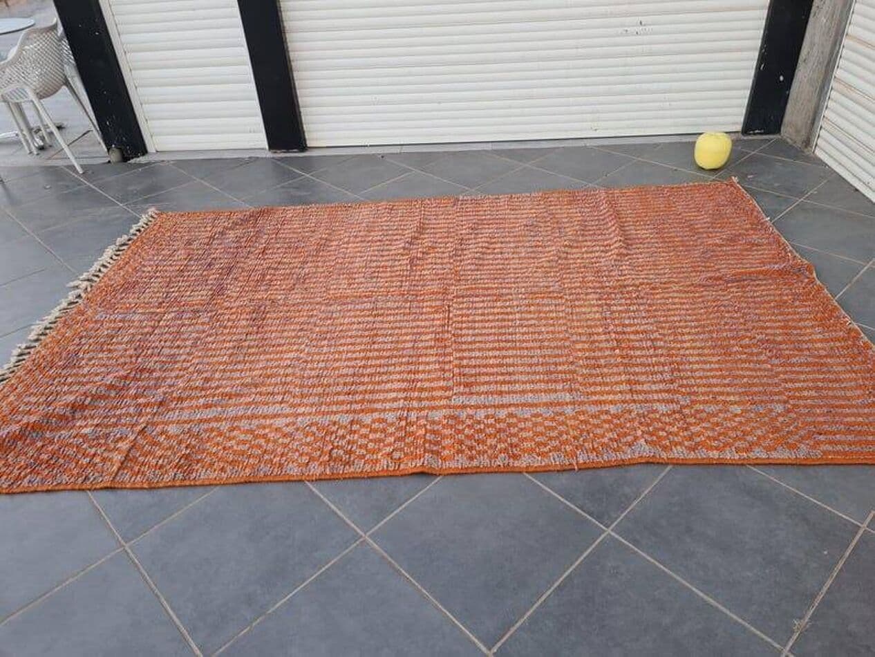 Ręcznie tkany dywan 200x300 cm, wełna, multikolor, Maroko - 206421