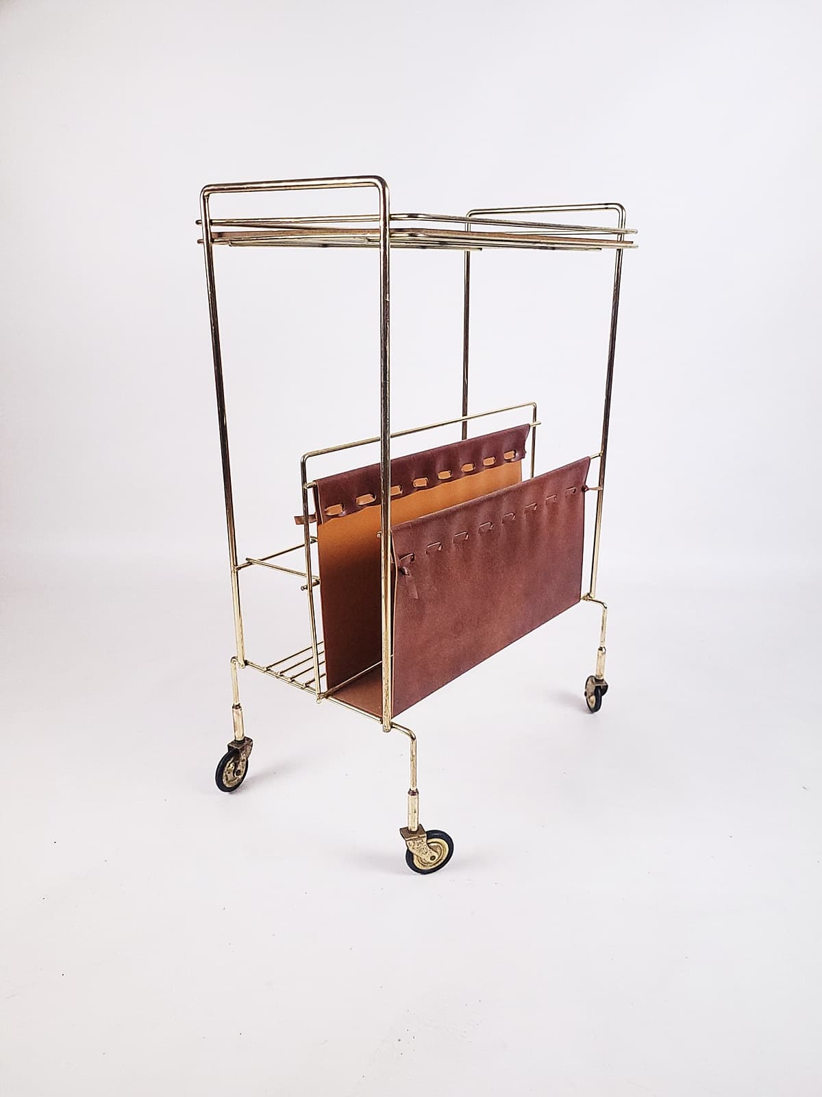 Side Table Mid-Century Modern, golden, Voss, Germany, 1960s. - 206267