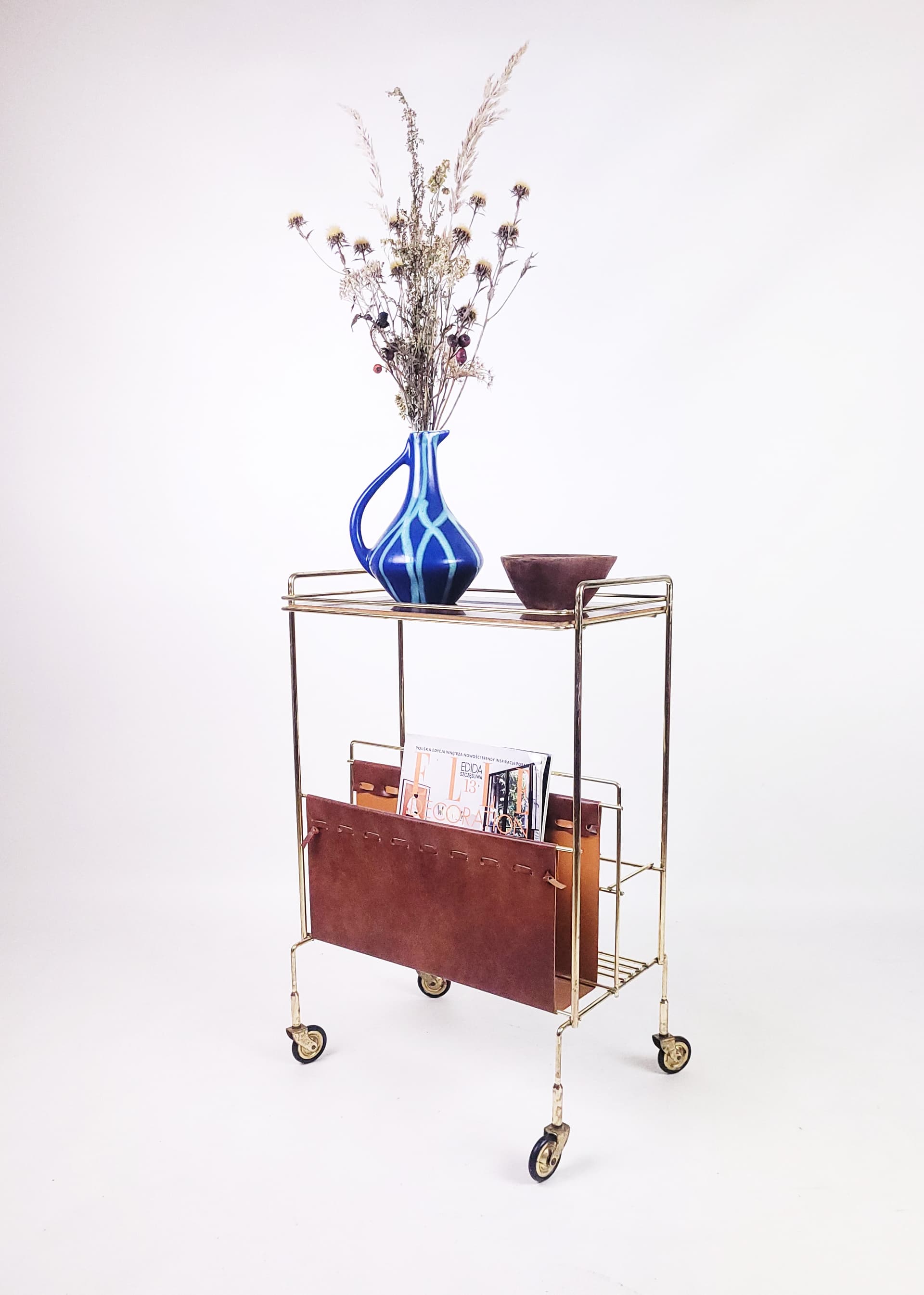 Side Table Mid-Century Modern, golden, Voss, Germany, 1960s. - 206270