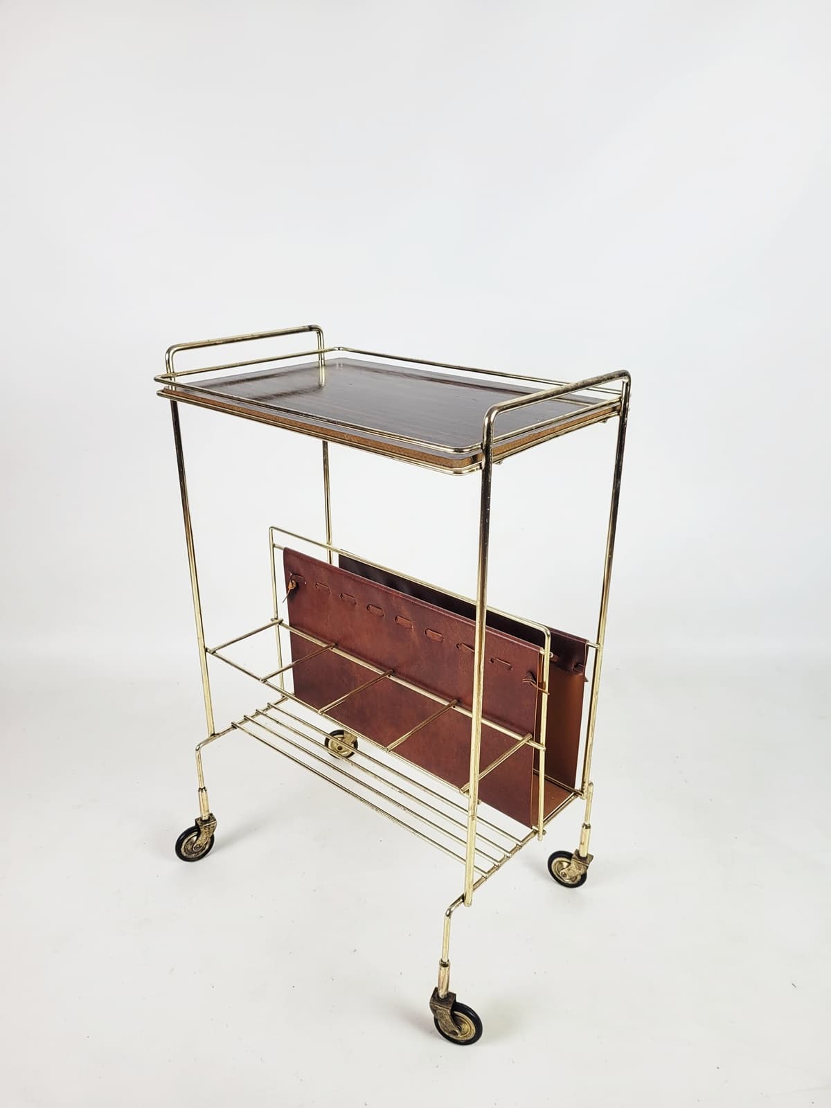 Side Table Mid-Century Modern, golden, Voss, Germany, 1960s. - 206263