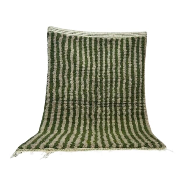 Handwoven rug 150x250 cm, wool, green, Morocco - DIMENSION