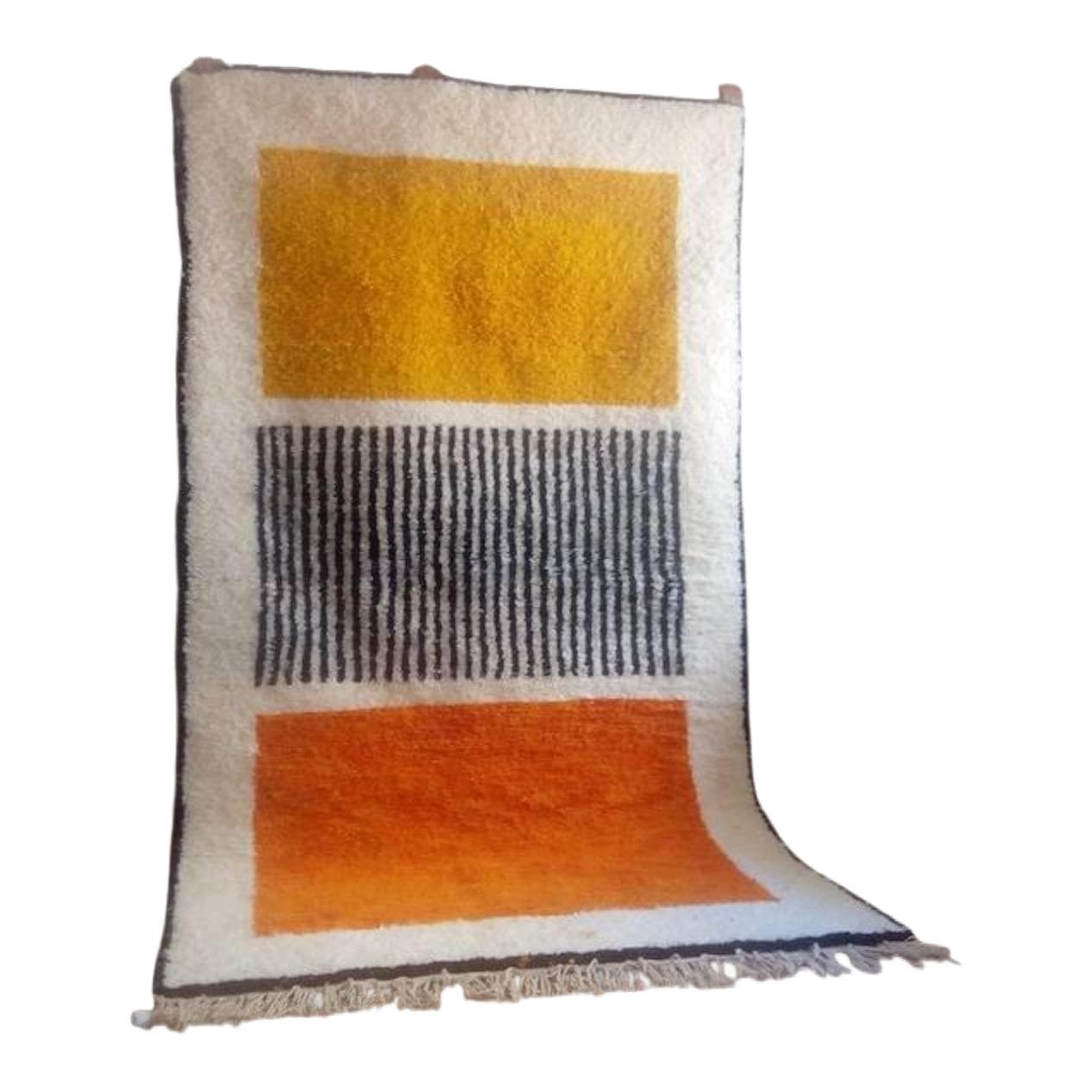 Ręcznie tkany dywan 150x250 cm, wełna, multikolor, Maroko