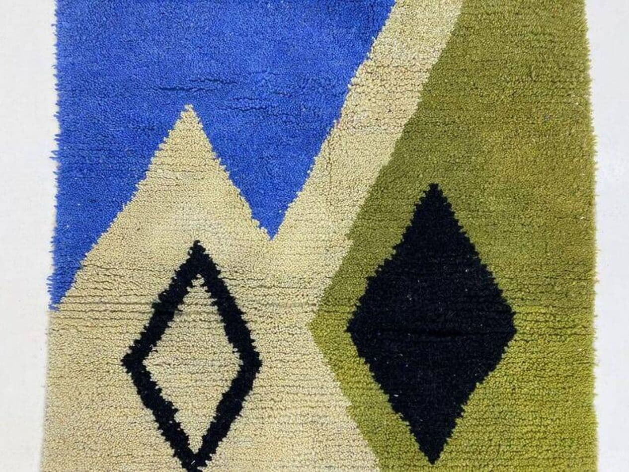 Ręcznie tkany dywan 150x250 cm, wełna, multikolor, Maroko - 208223