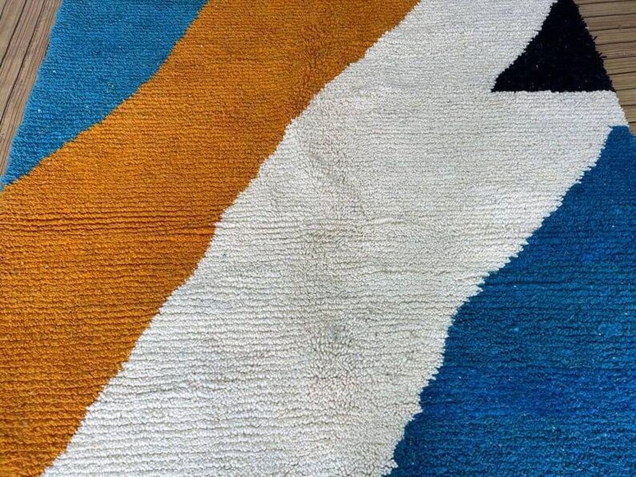 Ręcznie tkany dywan 150x250 cm, wełna, multikolor, Maroko - 208222