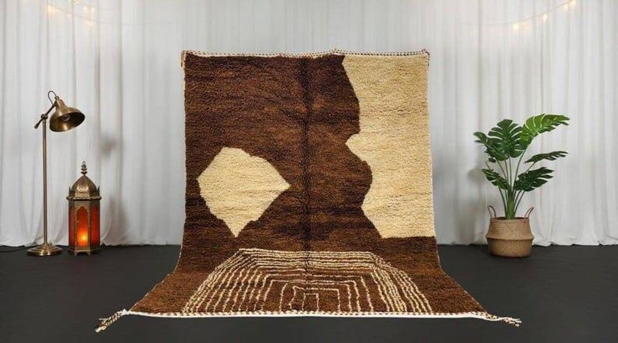 Ręcznie tkany dywan 150x250 cm, wełna, multikolor, Maroko - 208195