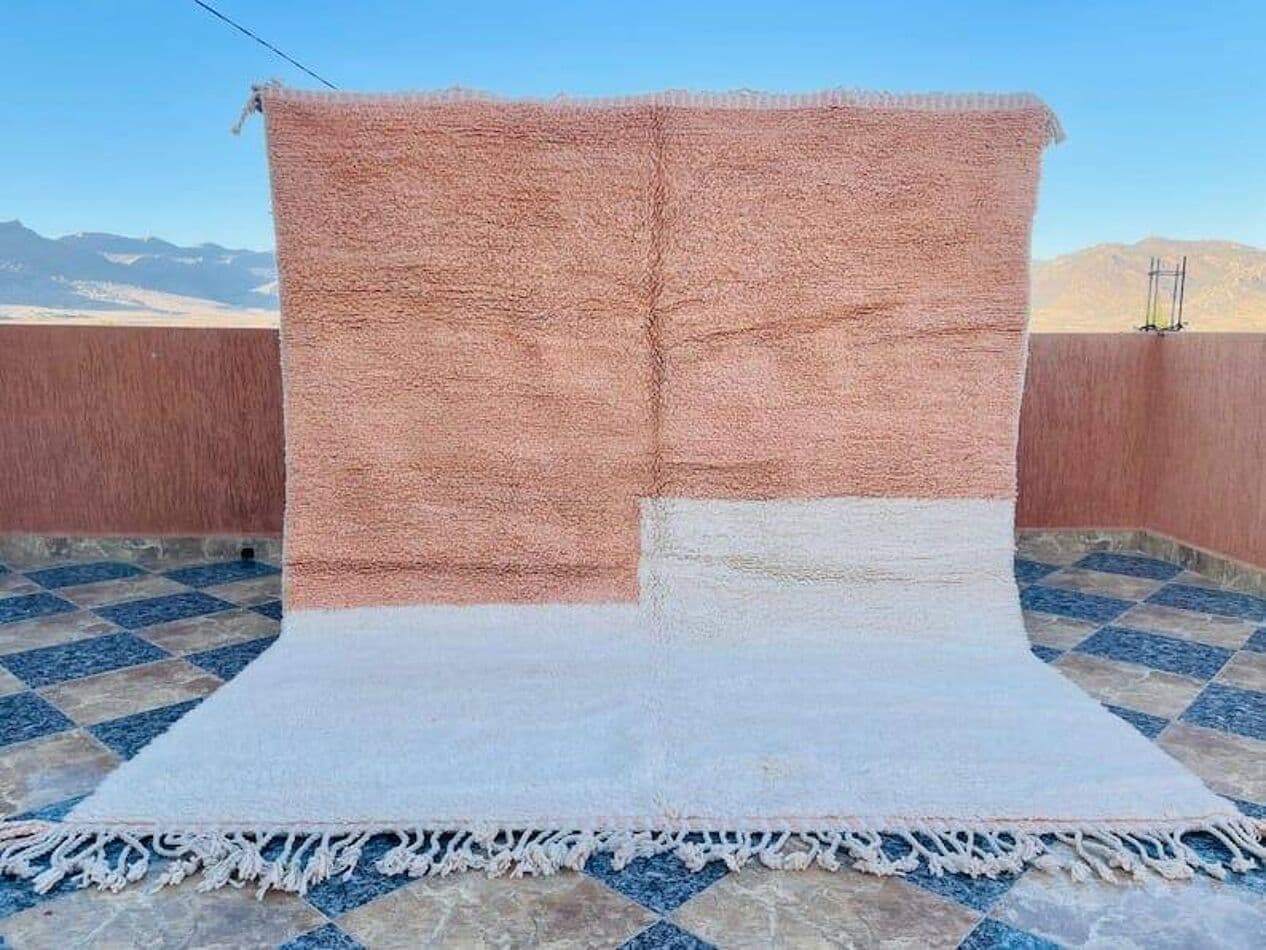 Handwoven rug 200x300 cm, wool, multicolour, Morocco - 208167