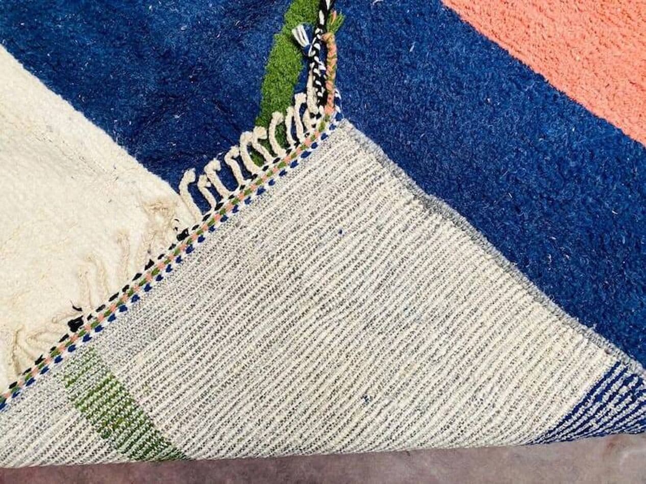 Ręcznie tkany dywan 200x300 cm, wełna, multikolor, Maroko - 208149