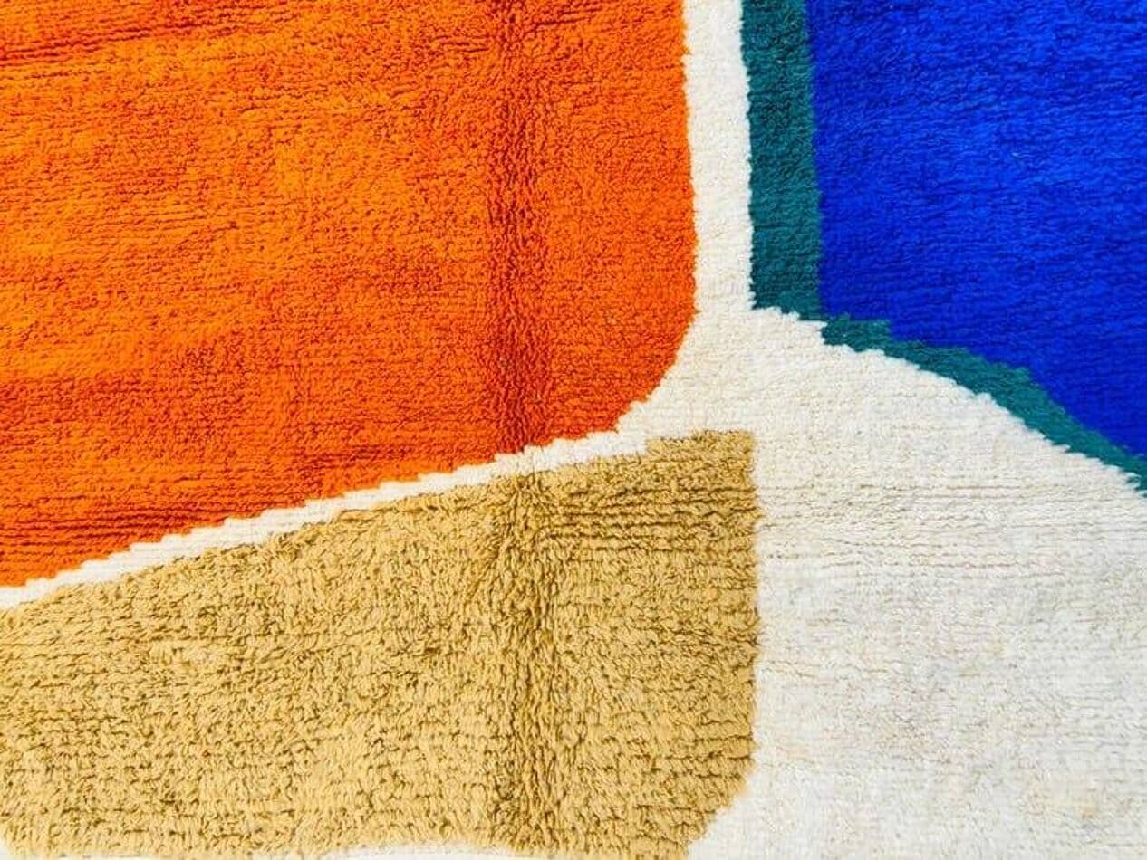 Ręcznie tkany dywan 150x250 cm, wełna, multikolor, Maroko - 208050