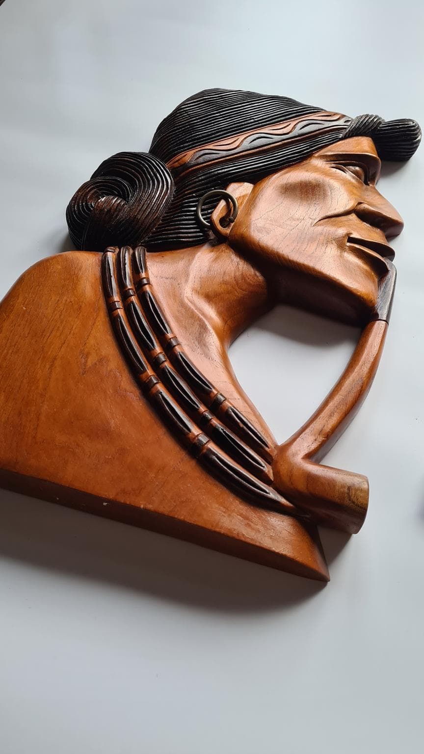 Duże rzeźby ścienne z lat 70. XX wieku, zestaw 2 sztuk., zestaw 2 sztuk - 207482