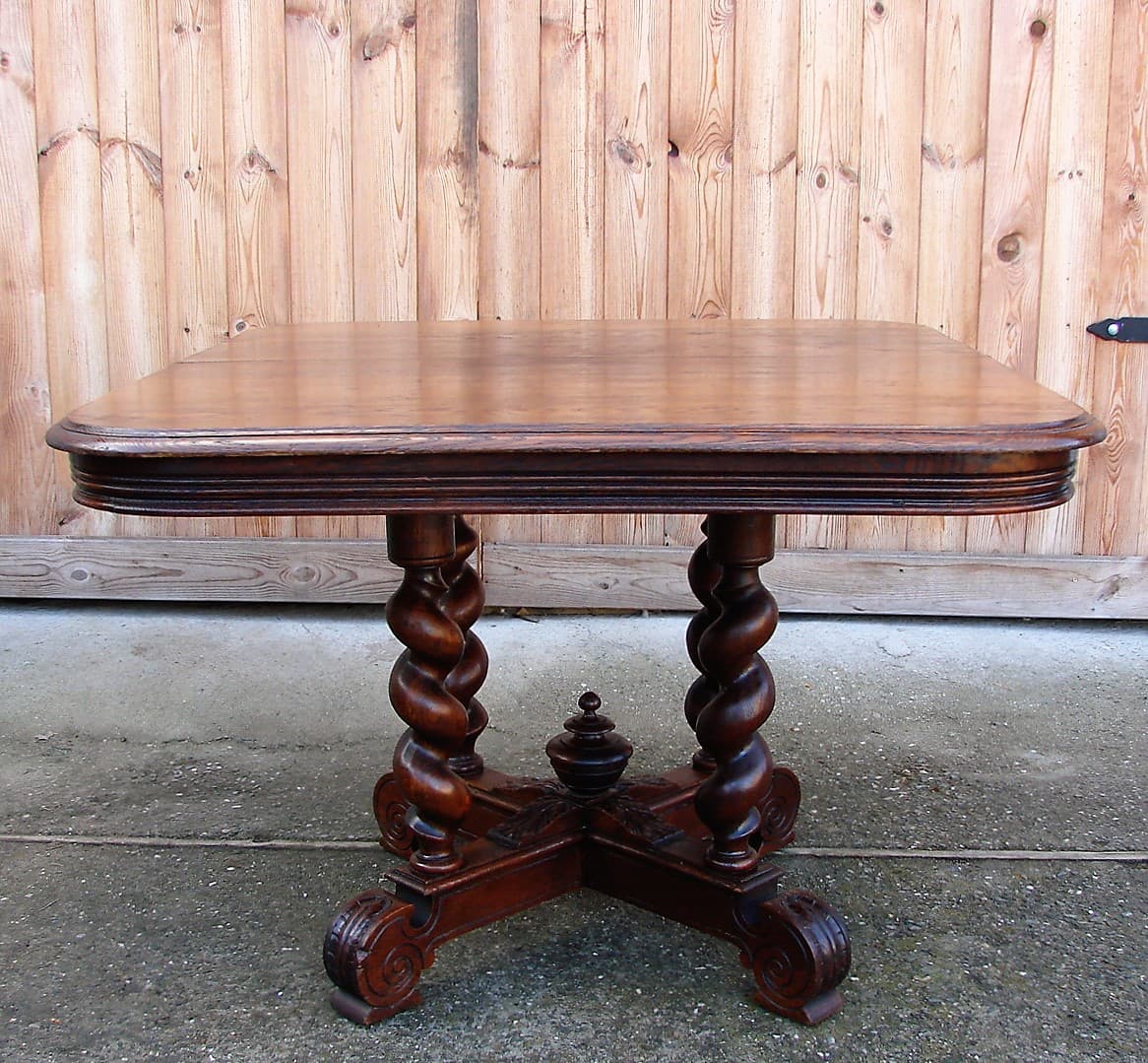 Stół prostokątny, dąb ciemnobrązowy, XIX w. - 207522