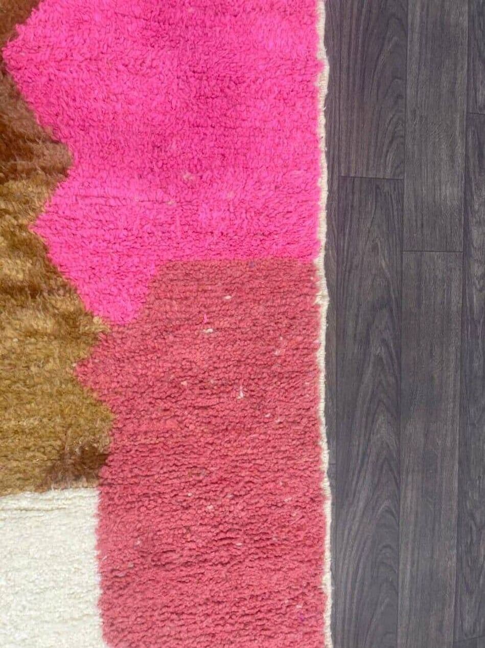 Ręcznie tkany dywan 150x250 cm, wełna, multikolor, Maroko - 207833