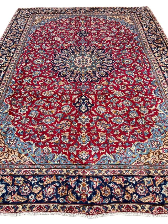 Dywan Keshan 380x290 cm, multikolor, wełna, Iran - WYMIARY