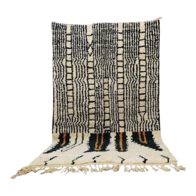 Ręcznie tkany dywan 140x260 cm, wełna, multikolor, Maroko - WYMIARY