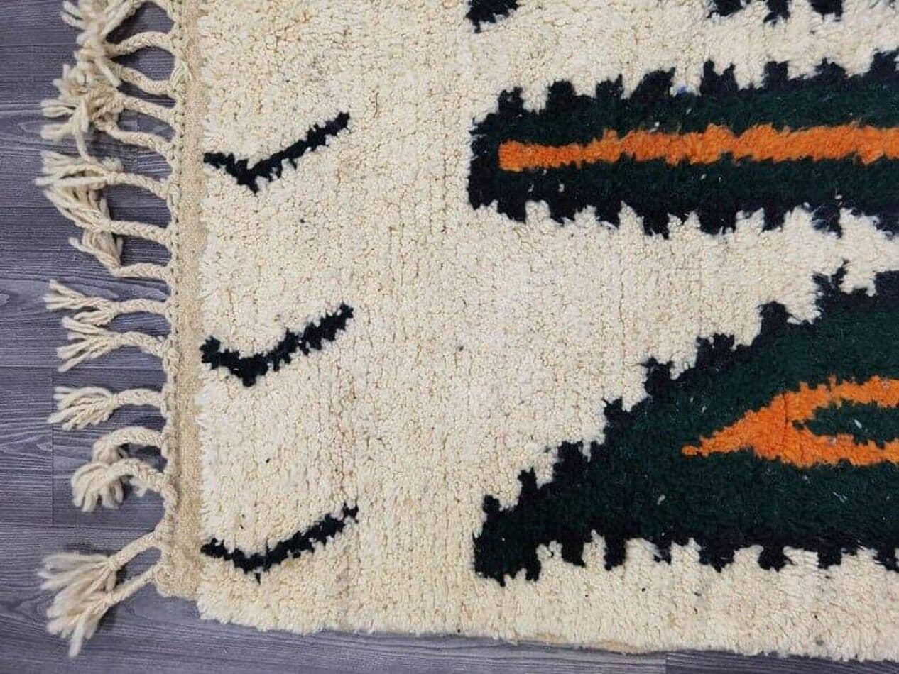 Ręcznie tkany dywan 140x260 cm, wełna, multikolor, Maroko - 207766