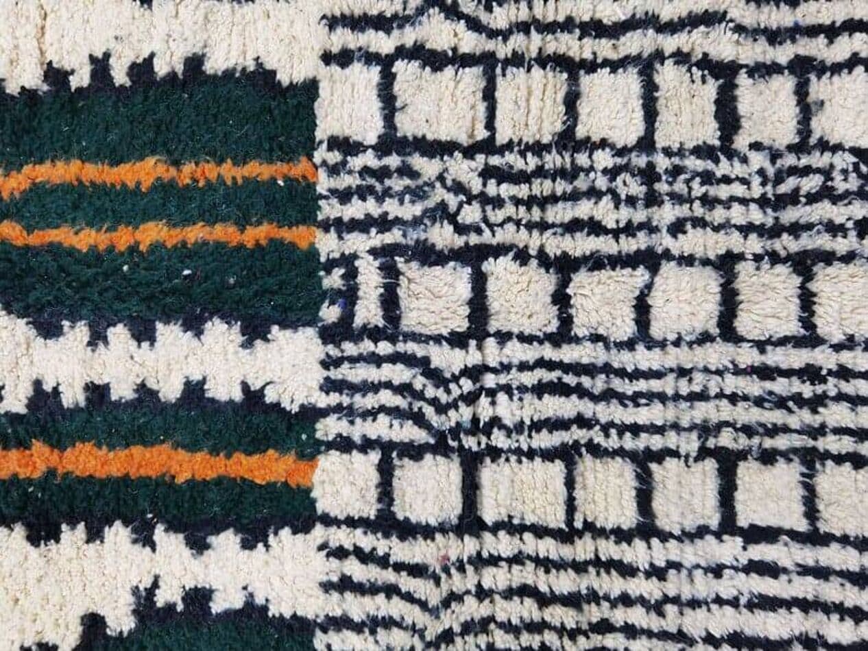 Ręcznie tkany dywan 140x260 cm, wełna, multikolor, Maroko - 207762