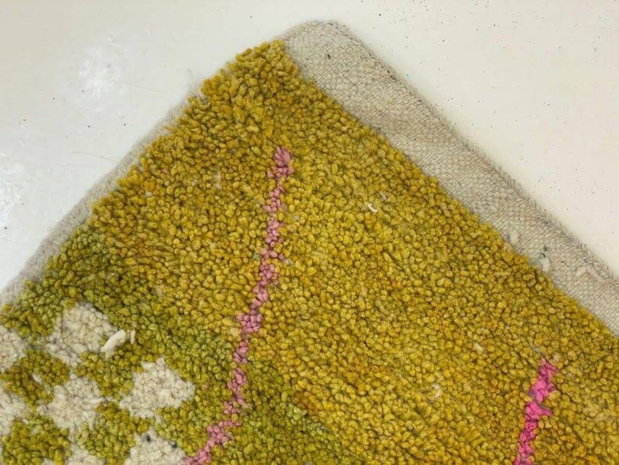 Ręcznie tkany dywan 100x200 cm, wełna, multikolor, Maroko - 209145