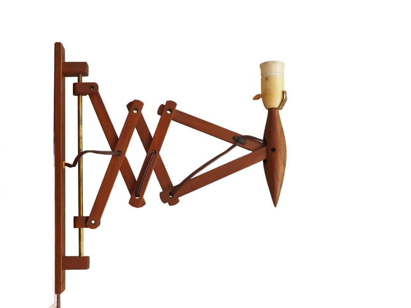 Tekowy kinkiet ścienny, dla Lyfa, Dania, lata 70.