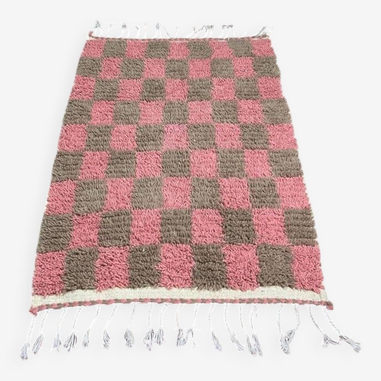 Ręcznie tkany dywan 100x200 cm, wełna, multikolor, Maroko - 208990