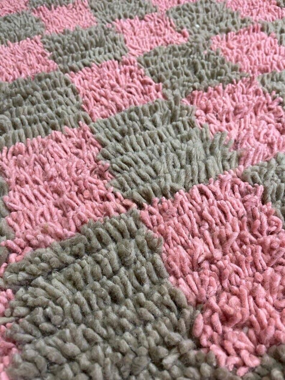 Ręcznie tkany dywan 100x200 cm, wełna, multikolor, Maroko - 208994