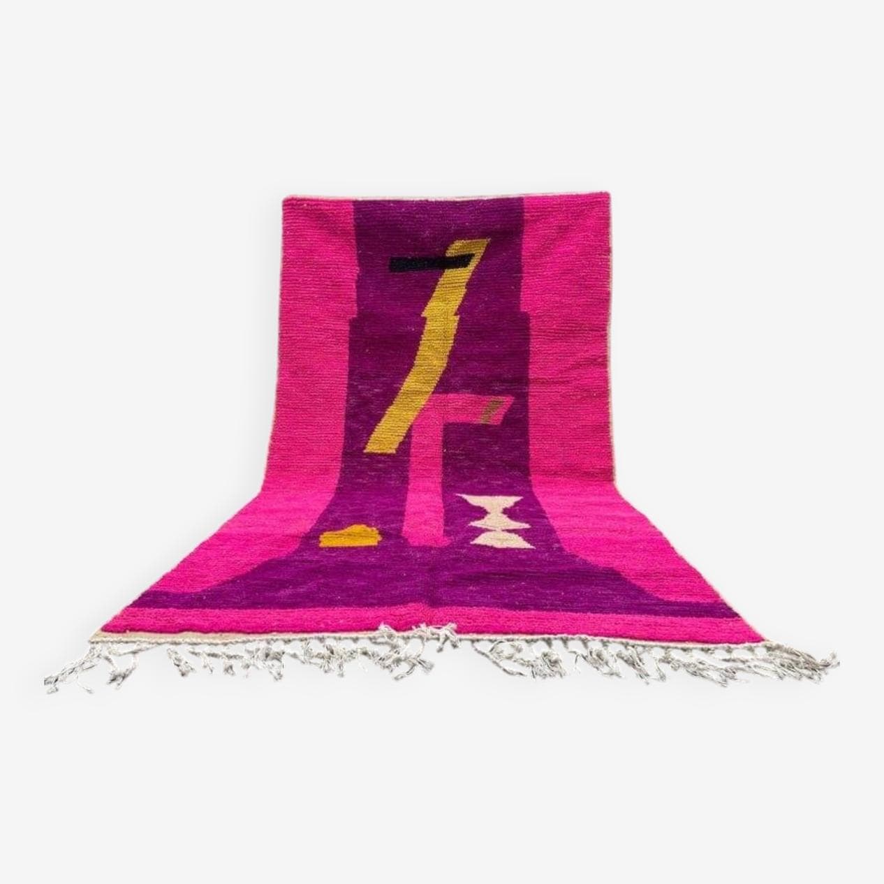 Ręcznie tkany dywan 150x250 cm, wełna, multikolor, Maroko - 208962