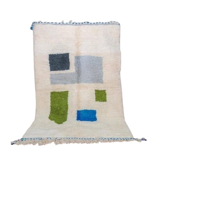 Ręcznie tkany dywan 200x300 cm, wełna, multikolor, Maroko - WYMIARY