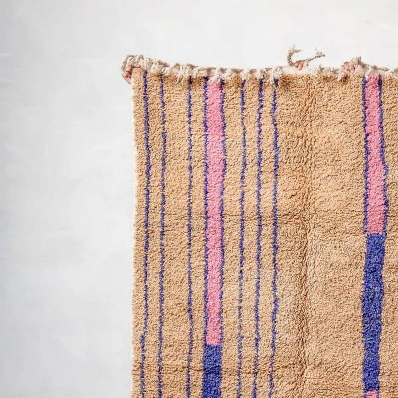 Ręcznie tkany dywan 240x160 cm, wełna, multikolor, Maroko - 208949