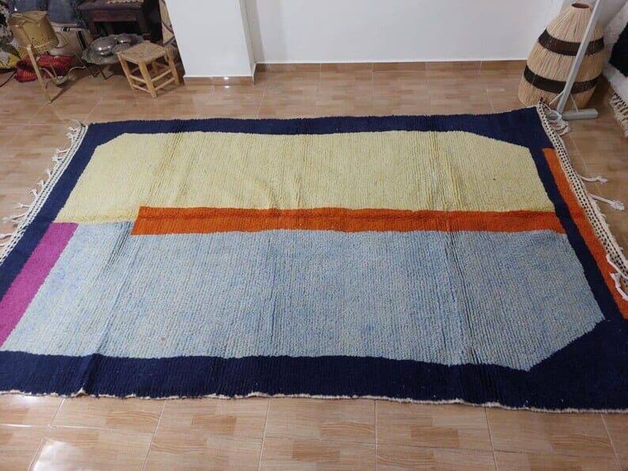 Ręcznie tkany dywan 200x250 cm, wełna, multikolor, Maroko - 208932