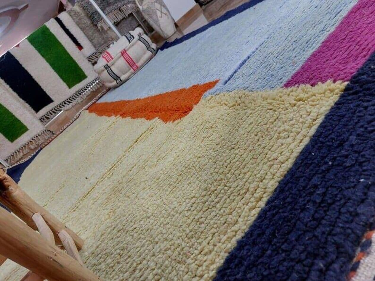 Ręcznie tkany dywan 200x250 cm, wełna, multikolor, Maroko - 208936