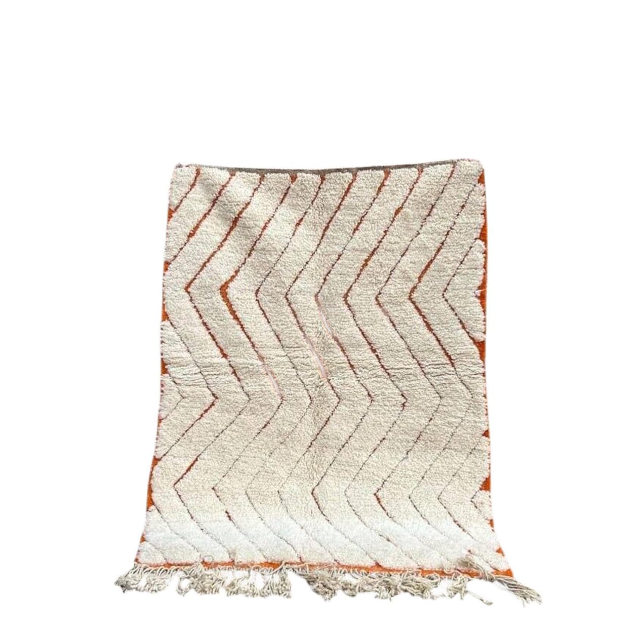 Ręcznie tkany dywan 100x200 cm, wełna, beżowy, Maroko