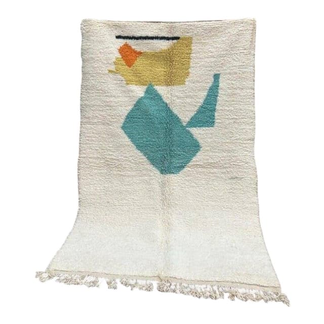 Ręcznie tkany dywan 200x300 cm, wełna, multikolor, Maroko - WYMIARY