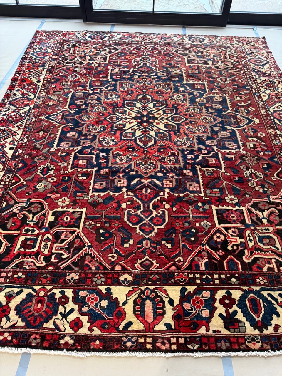 Dywan perski Bahtiari 380x300 cm, multikolor, wełna, Iran - 208419