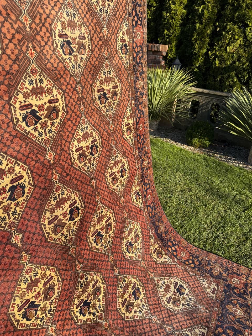 Dywan Kazak, 290x192 cm, czerwony, wełna, Turcja, lata 70. - 208462