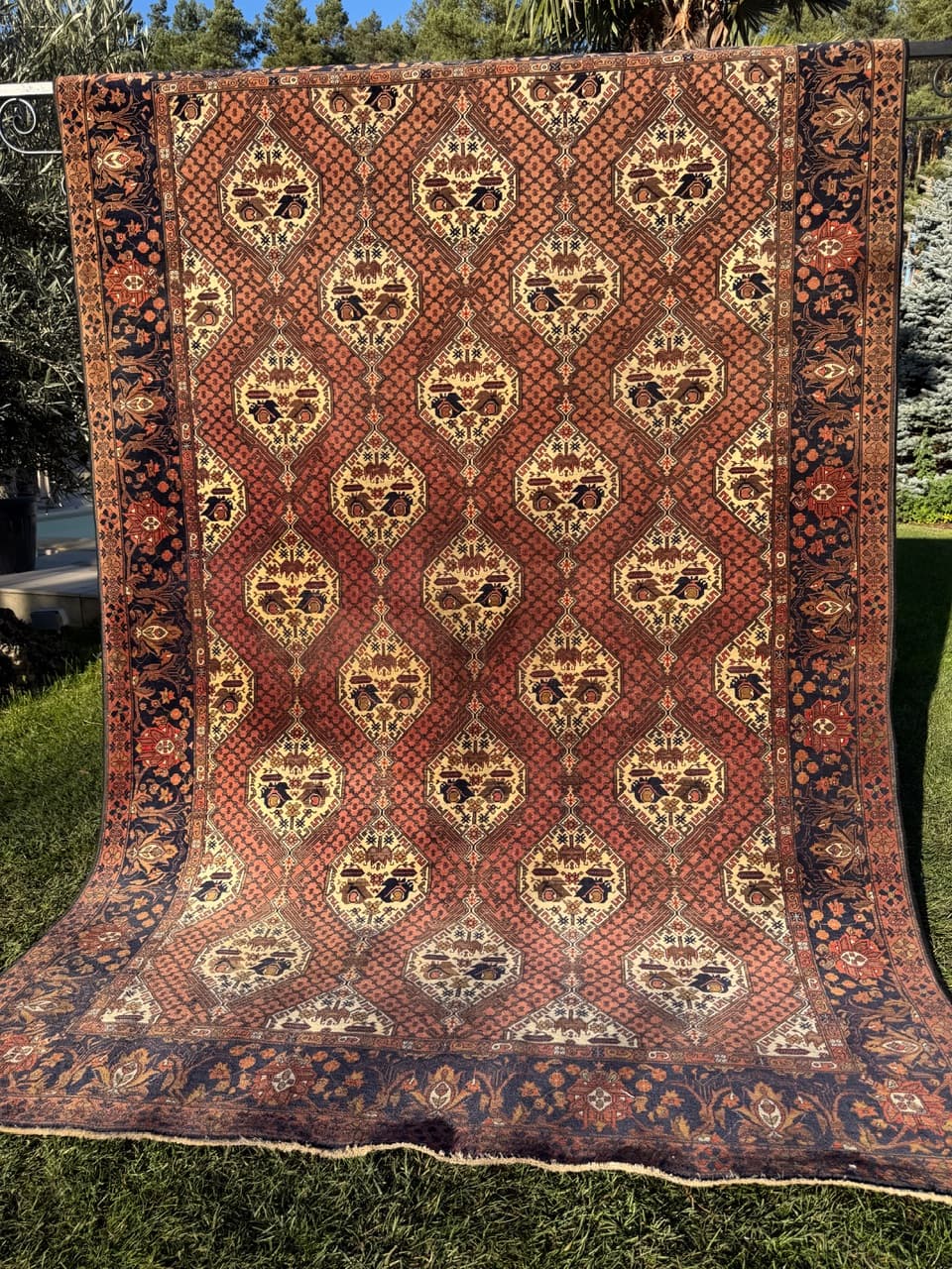 Dywan Kazak, 290x192 cm, czerwony, wełna, Turcja, lata 70. - 208461