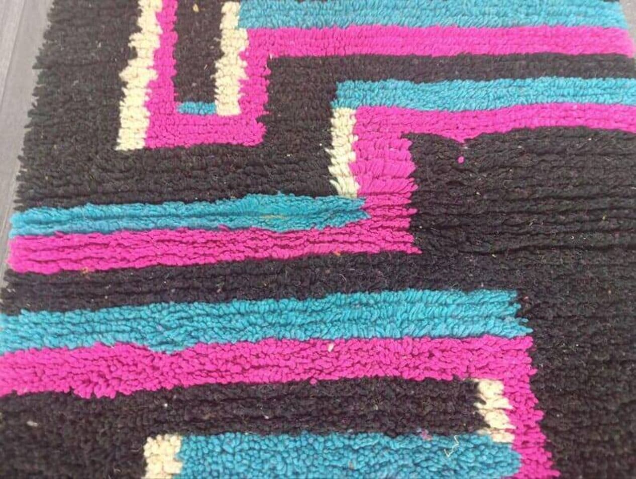 Ręcznie tkany dywan 240x150 cm, wełna, wielokolorowy, Maroko - 208795