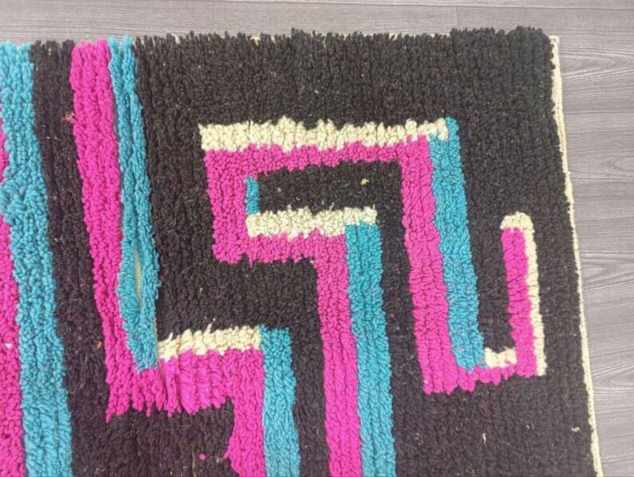 Ręcznie tkany dywan 240x150 cm, wełna, wielokolorowy, Maroko - 208796