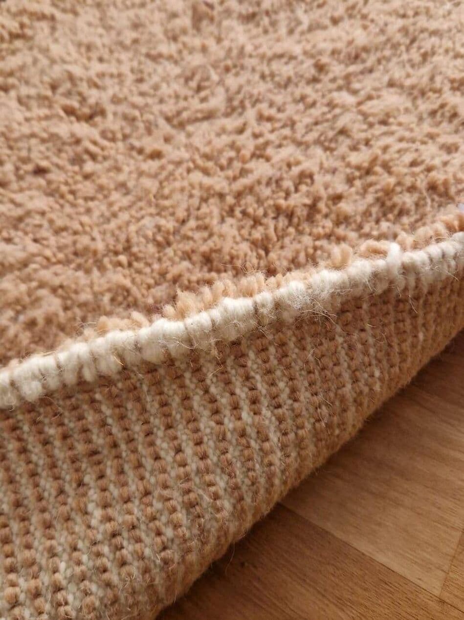 Handwoven rug 170x250 cm, wool, brown, beige - 208775