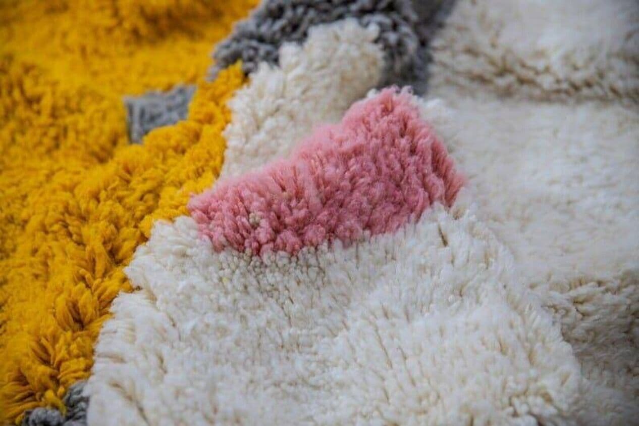 Ręcznie tkany dywan 200x300 cm, wełna, multikolor, Maroko - 208750