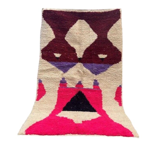 Ręcznie tkany dywan 200x300 cm, wełna, multikolor, Maroko - WYMIARY